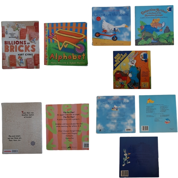 Children's Alphabet, Counting & Storybook Paperback Book Bundle of Five - Picture 2 of 13